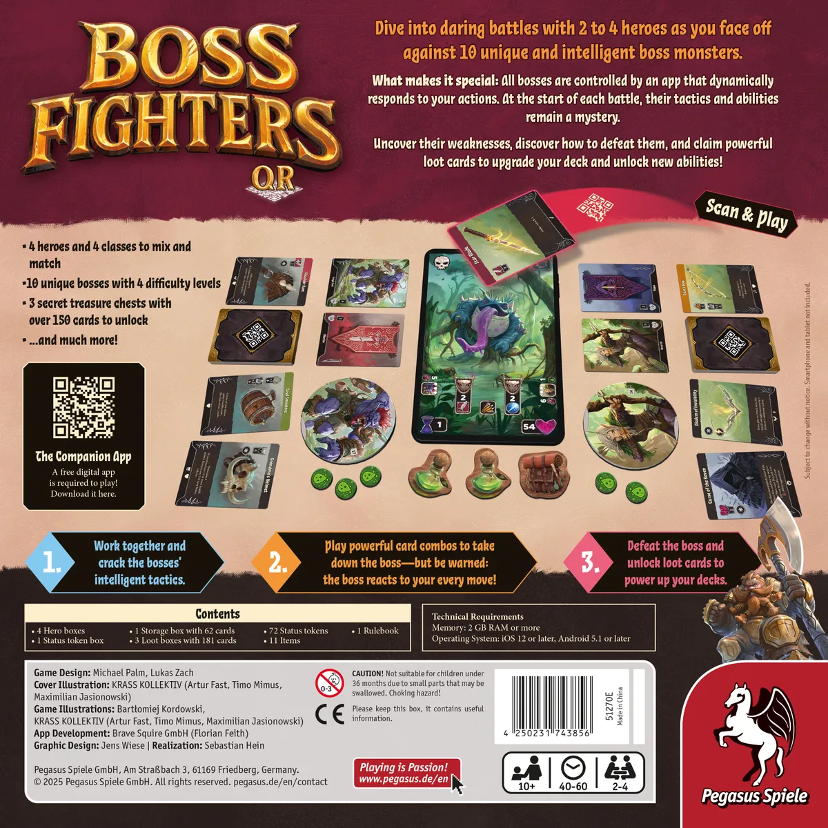 Boss Fighters QR back